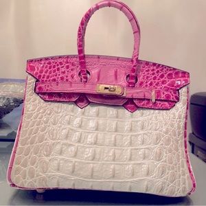 Genuine alligator handbag